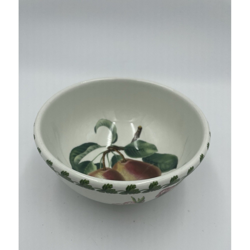 Pomona Portmeirion Pear Fruit Motif Cereal/Dessert Bowl 5.5" Heavy Stackable